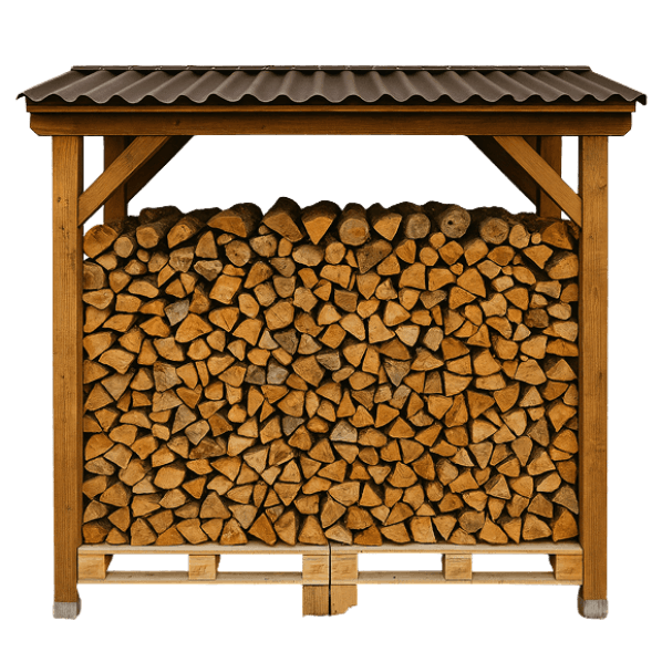 Kaminholz gelagert